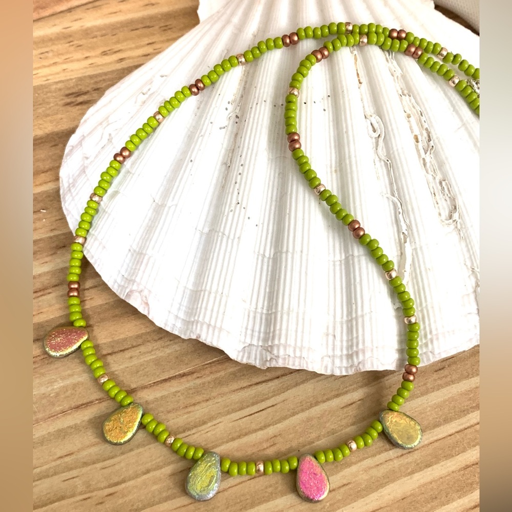 Fairy Tears Beaded Necklace - Picture 2 of 7